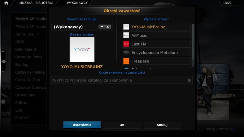 XBMC – scraper wykonawców YOYO-MusicBrainz – proporcje