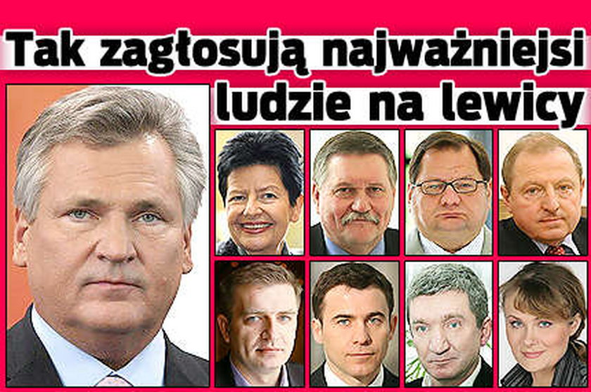 Tak zagłosuje lewica