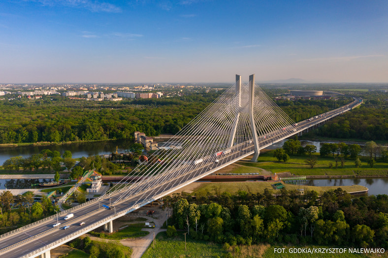 Most Rędziński na Autostradowej Obwodnicy Wrocławia w ciągu A8