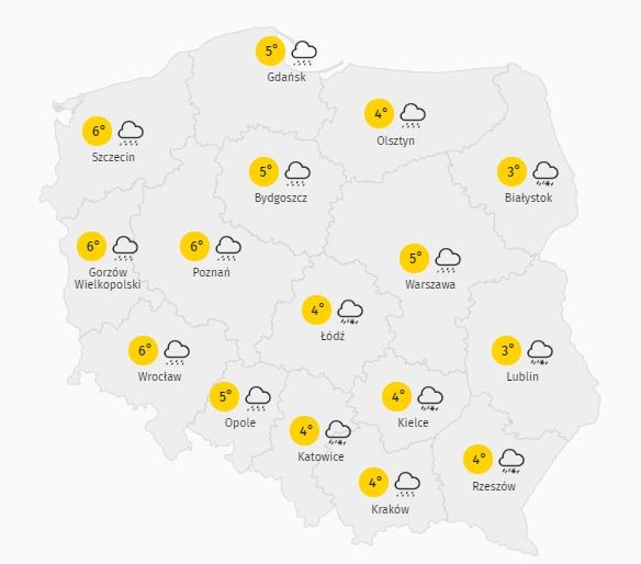 Prognoza na czwartek - 26.12