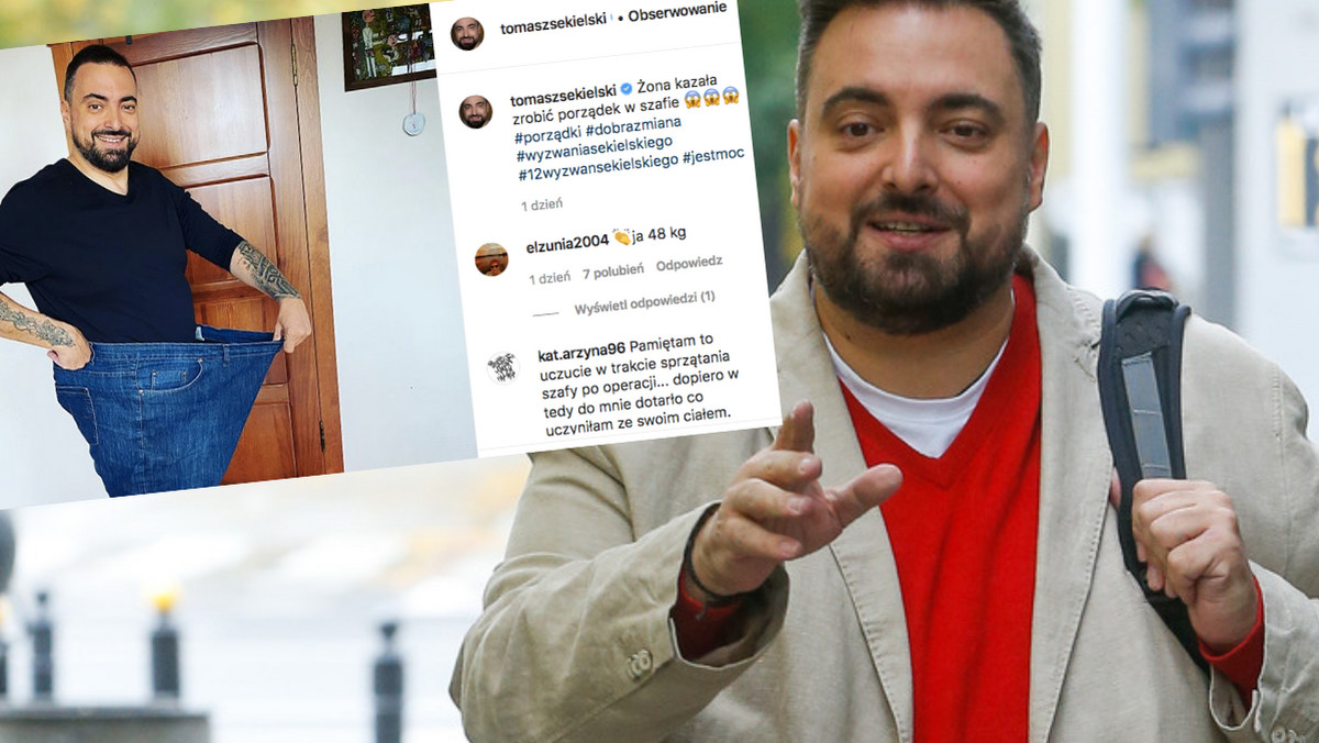 Tomasz Sekielski pokazał na Instagramie efekty walki z nadwagą – wszystko widać po dżinsach