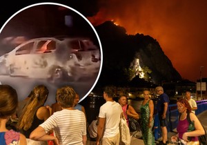 Požar kod Omiša u Hrvatskoj