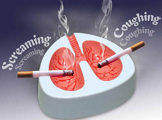 Posłuchaj, jak krzyczą z bólu płuca palacza