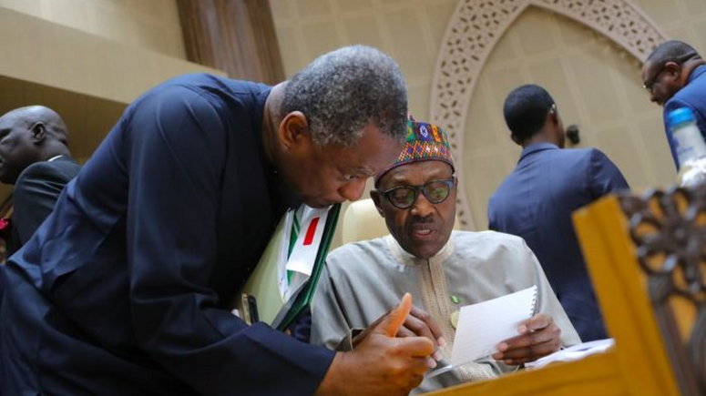 The Minister of Foreign Affairs, Geoffrey Onyeama (left), said the closure of the embassies is in line with President Muhammadu Buhari's agenda [Green Reporters]