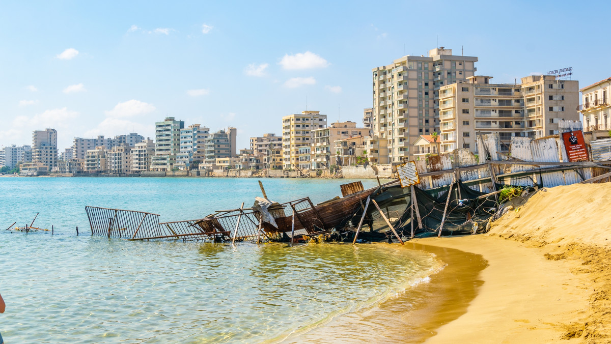 Opuszczony kurort Warosia (Varosha), Famagusta, Cypr