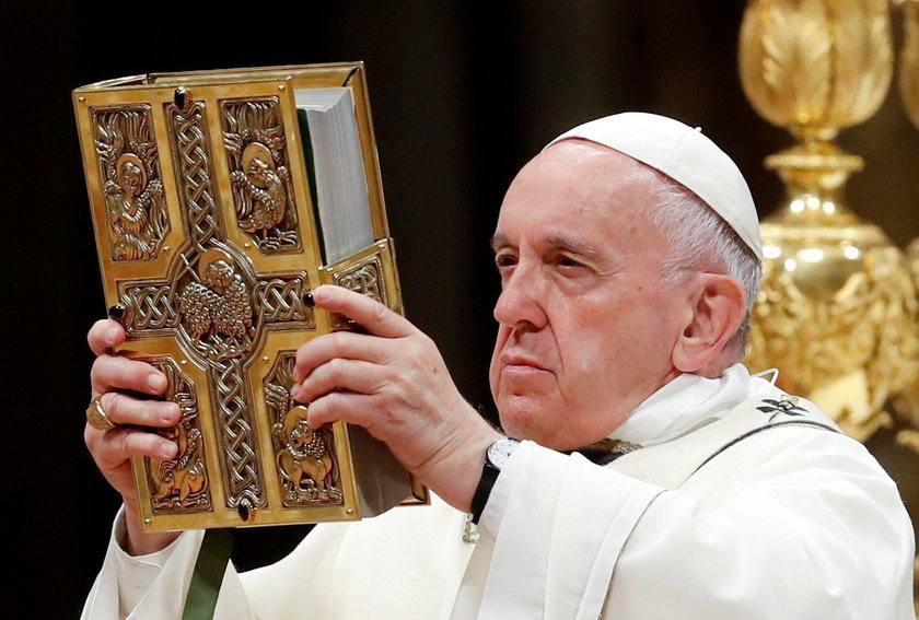 Easter vigil Mass in Saint Peter's Basilica at the Vatican