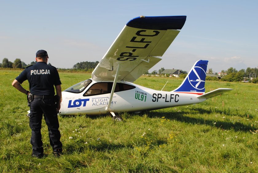 Policja i straż zabezpieczyły miejsce wypadku