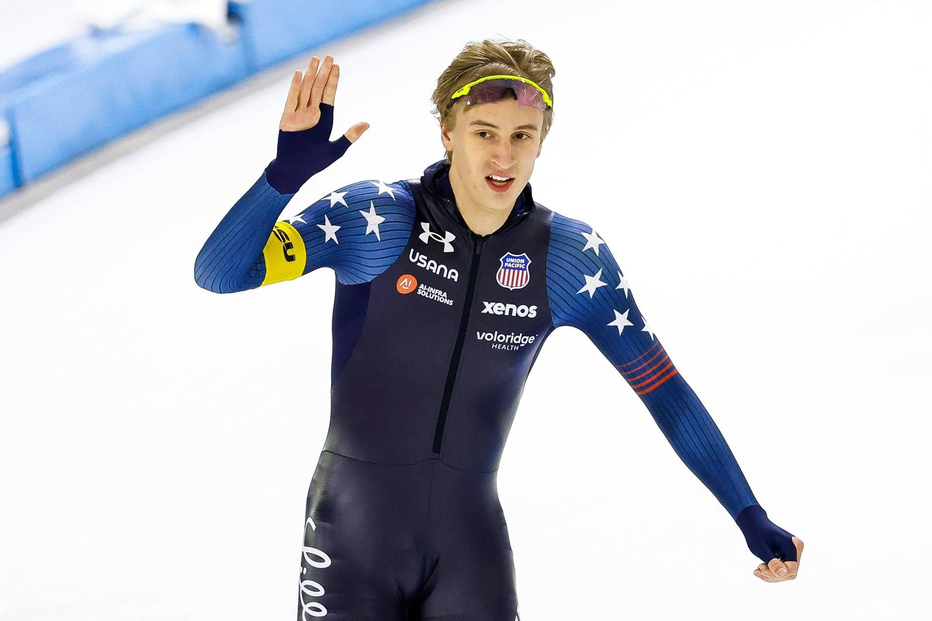 Stolz wint 500 meter met één duizendste - Diniz net naast podium