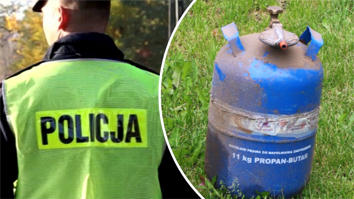 Nie mógł odkręcić zaworu, przeciął przewód. Mogło dojść do wybuchu gazu