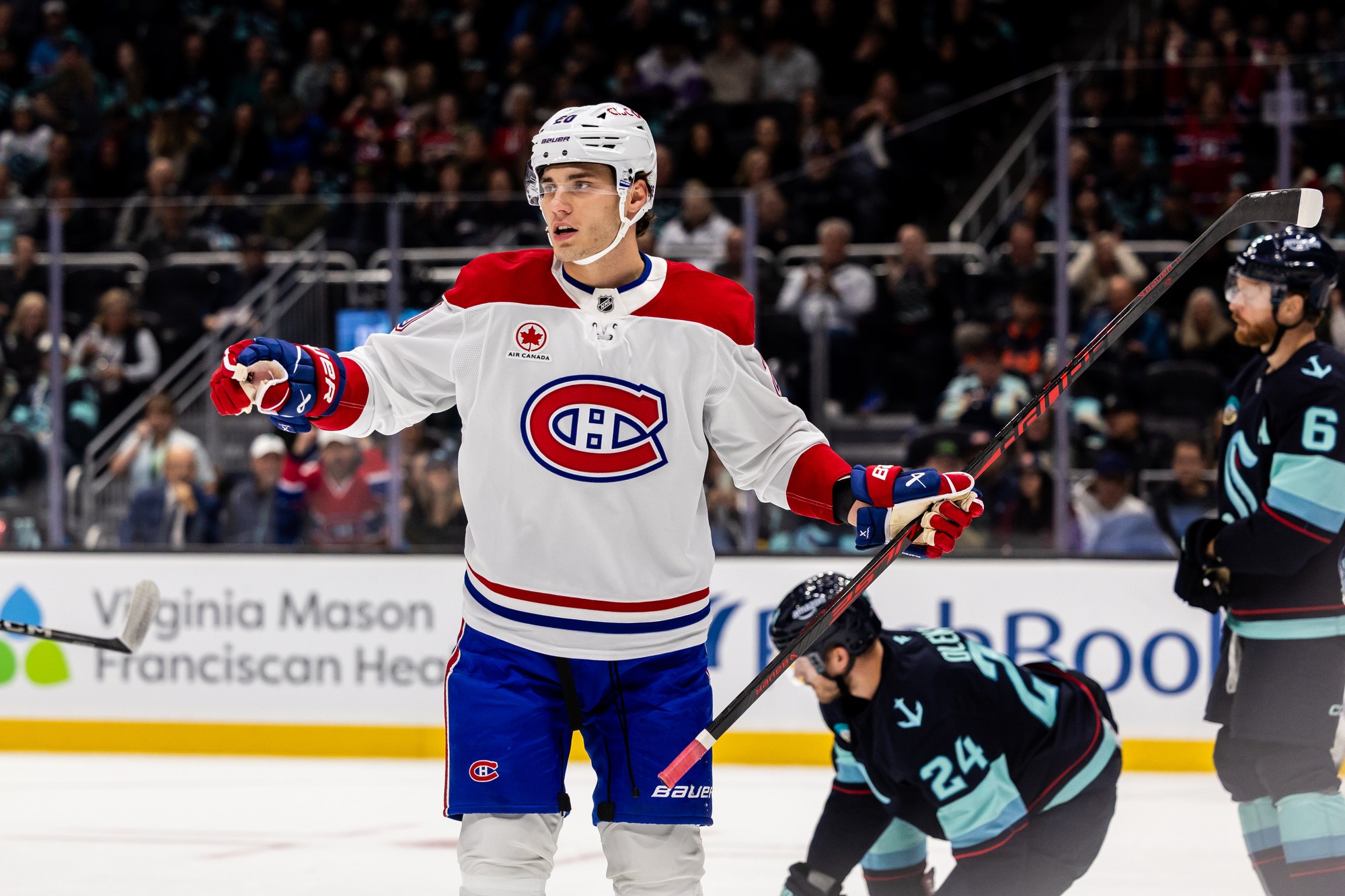 Slovenský hokejista Juraj Slafkovský (Montreal Canadiens).