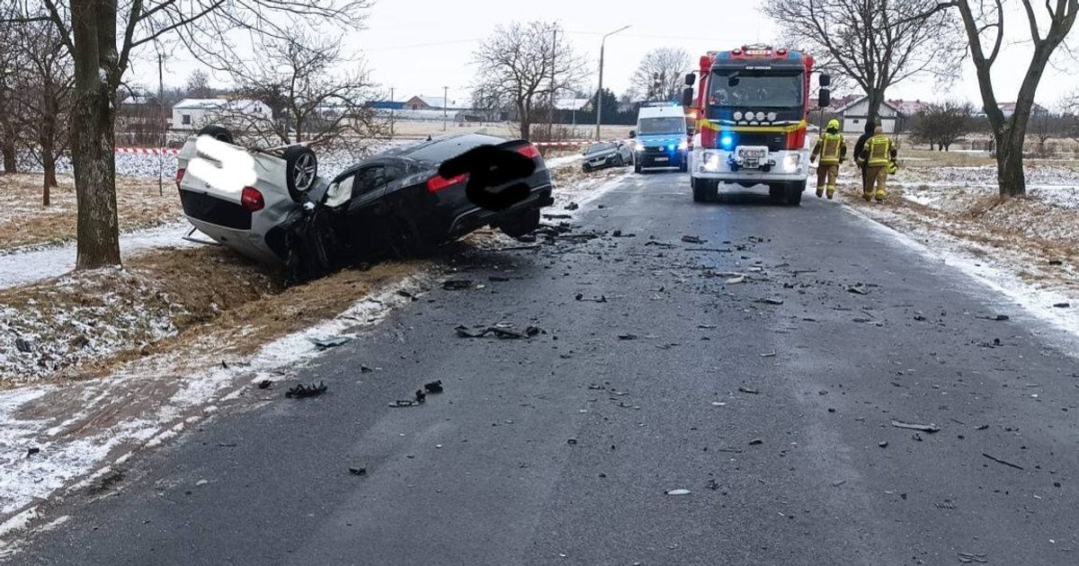 Śmierć ciężarnej kobiety w wypadku na drodze W269