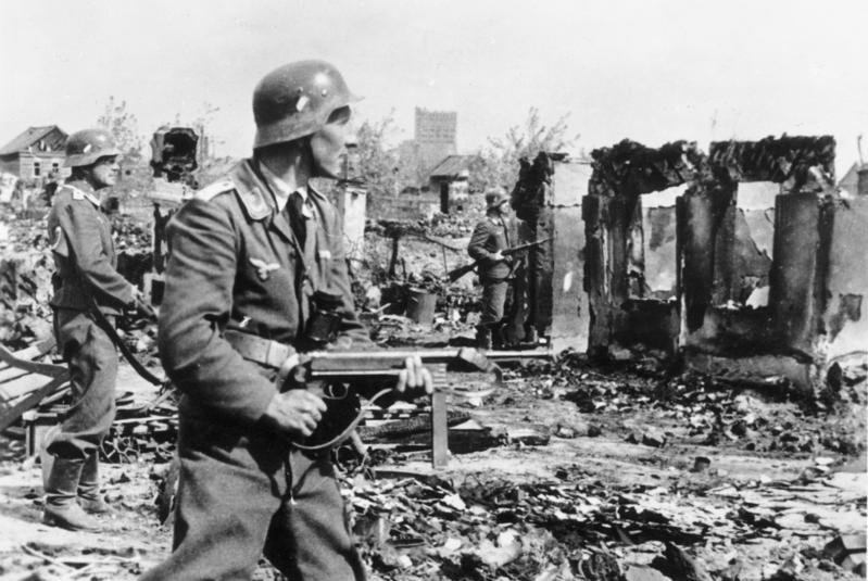Niemcy podczas walk w Stalingradzie, 1942 r.
