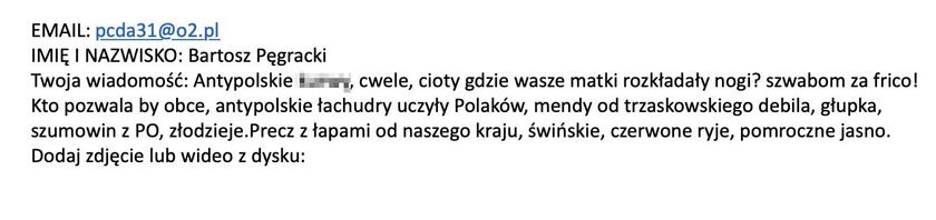 Groźby i wyzwiska.