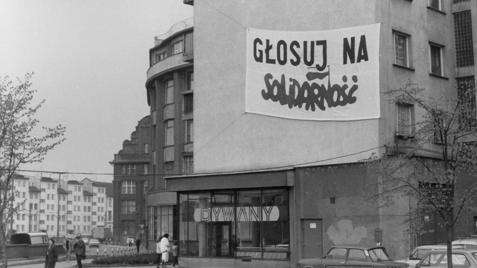 Plakat wyborczy "Solidarności" we Wrocławiu, 1989 r.