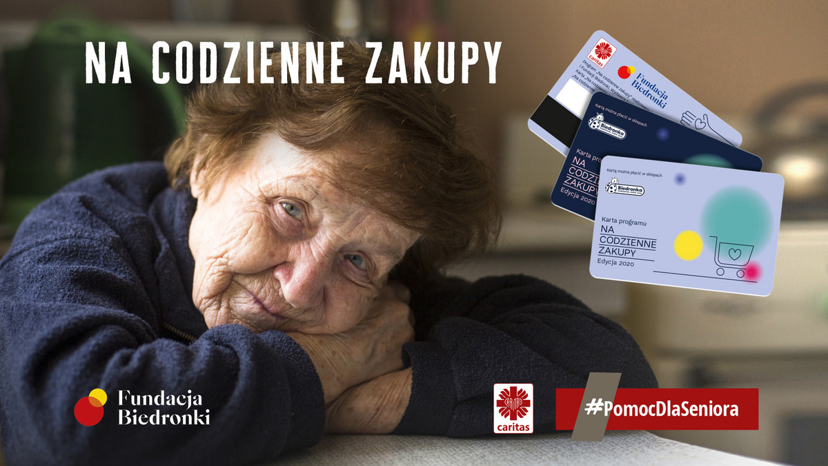 Minęło zaledwie kilkanaście dni, odkąd Caritas ogłosił specjalną kampanię #PomocDlaSeniora, a akcja już nabiera ogromnego tempa i rozmachu. Do początkowego miliona złotych, który na projekt wyłożył Caritas Polska, kilka dni temu dołączył Lidl Polska, który przeznaczył na pomoc dla seniorów 250 tys. zł. W akcji jest już Fundacja Biedronki, która postanowiła włączyć projekt „Na Codzienne Zakupy” realizowany od 2018 r. z Caritas Polska, w kampanię parasolową #PomocDlaSeniora, przekazując 15 milionów złotych na wsparcie dla najstarszych.