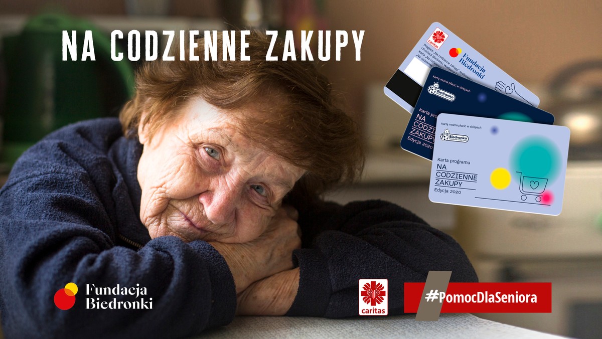 Minęło zaledwie kilkanaście dni, odkąd Caritas ogłosił specjalną kampanię #PomocDlaSeniora, a akcja już nabiera ogromnego tempa i rozmachu. Do początkowego miliona złotych, który na projekt wyłożył Caritas Polska, kilka dni temu dołączył Lidl Polska, który przeznaczył na pomoc dla seniorów 250 tys. zł. W akcji jest już Fundacja Biedronki, która postanowiła włączyć projekt „Na Codzienne Zakupy” realizowany od 2018 r. z Caritas Polska, w kampanię parasolową #PomocDlaSeniora, przekazując 15 milionów złotych na wsparcie dla najstarszych.