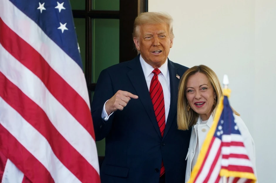 Donald Tramp i Đorđa Meloni u Vašingtonu 17. aprila