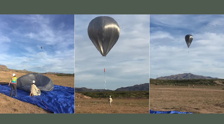 A sztratoszférát kutató első ballont 2016-ban küldték fel, azóta pedig már 50 repülésnél járnak. Útközben rejtélyes, ismétlődő hangokat is rögzítettek a mély frekvenciákat is érzékelő mikrofonokkal / Fotó: Darielle Dexheimer, Sandia National Laboratories