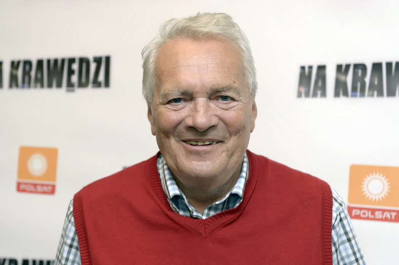 Zdzisław Wardejn na premierze serialu "Na krawędzi" (2014 r.)