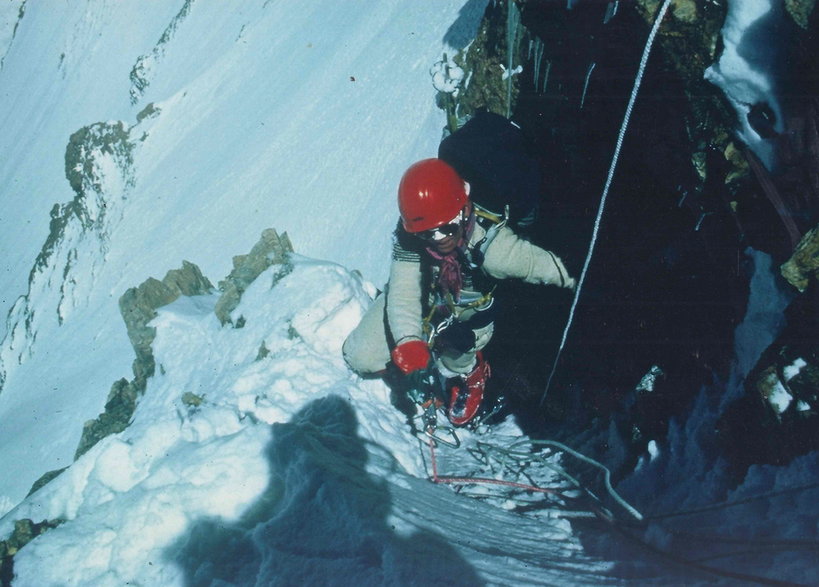 Dobrosława Miodowicz-Wolf podczas wyprawy na K2 w 1986 r.