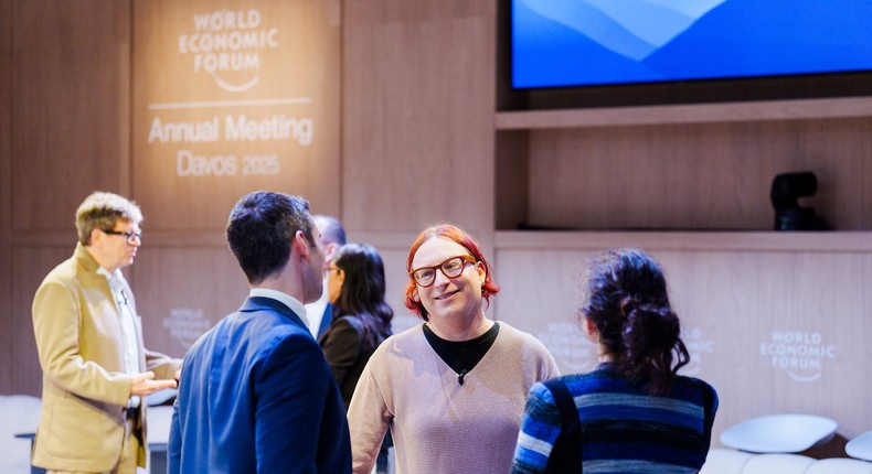 Attendees at the World Economic Forum in Davos on January 23, 2025.World Economic Forum / Boris Baldinger