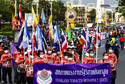 Obchody międzynarodowego Święta Pracy w Bangkoku w Tajlandii