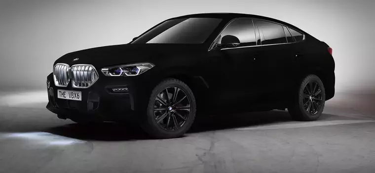 BMW X6 Vantablack – najczarniejsze z czarnych, jak dwuwymiarowe!