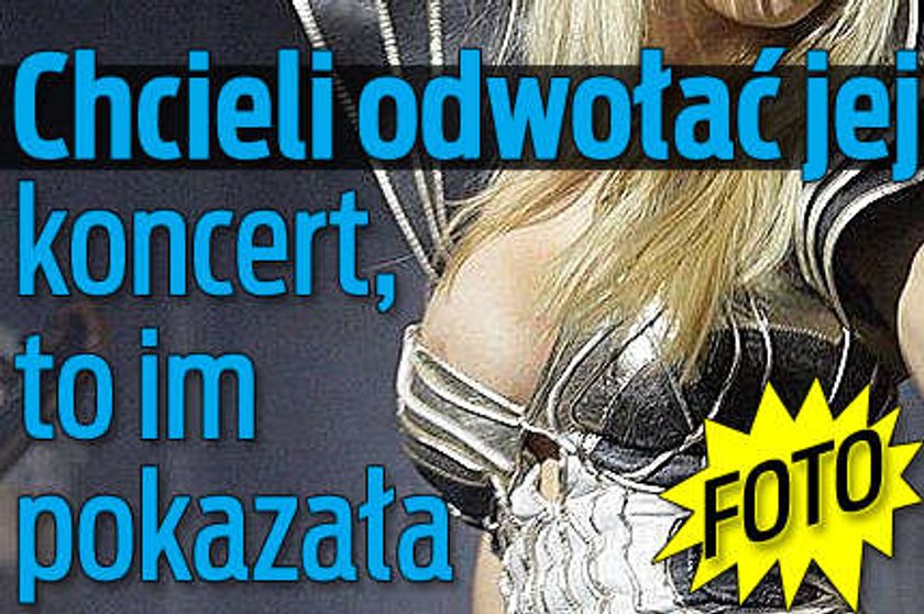 Chcieli odwołać jej koncert, to im pokazała. FOTO