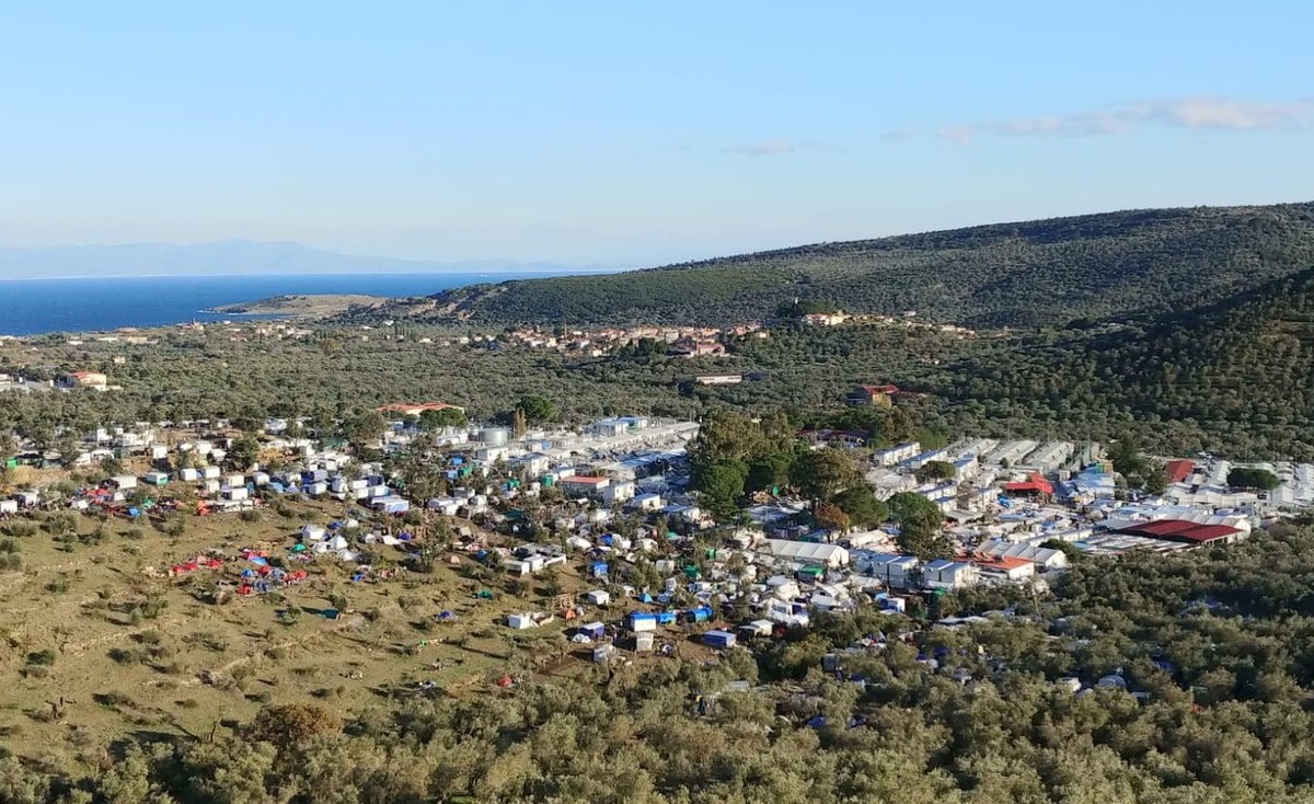 Obóz Moria na wyspie Lesbos