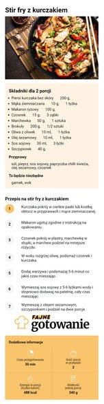 Stir fry z kurczakiem