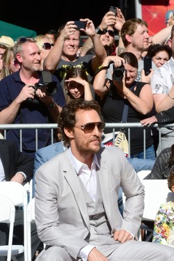 Matthew McConaughey wreszcie doceniony. Dostał swoją gwiazdę! [ZDJĘCIA]