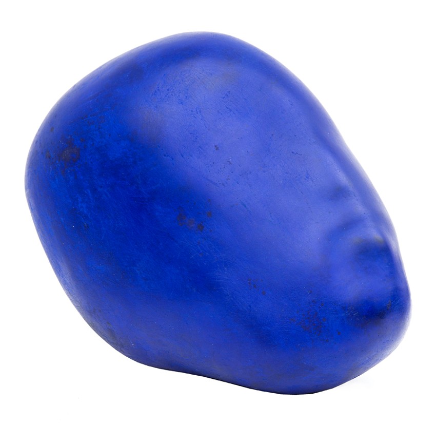 Portet M.F, 1964, drvena piljevina, lepak za drvo, boja, 25x30x18