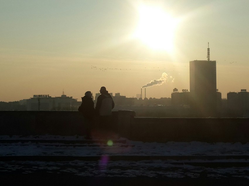 Parovi su posmatrali panoramu Novog Beograda