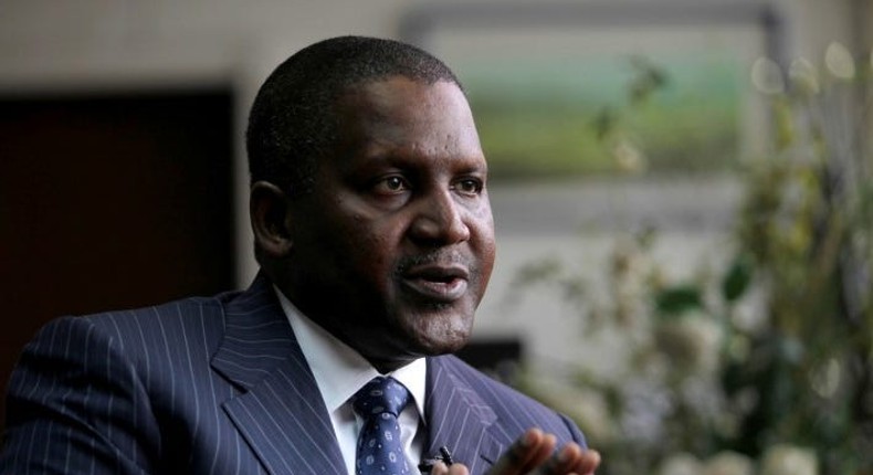 Africa's richest person, Aliko Dangote.