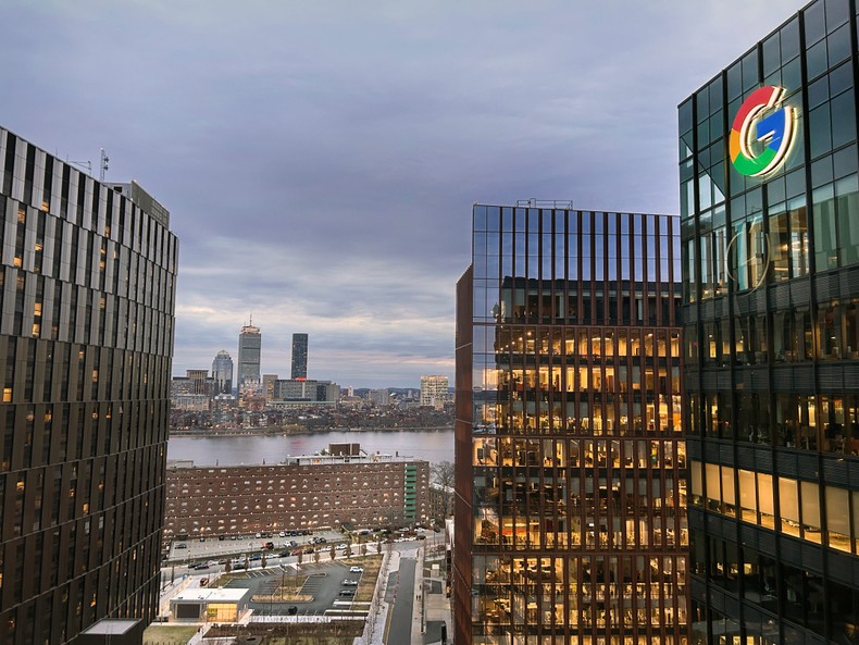Google's Cambridge, Massachusetts, office is 300,000 square feet. Plexi Images/GHI/UCG/Universal Images Group via Getty Images