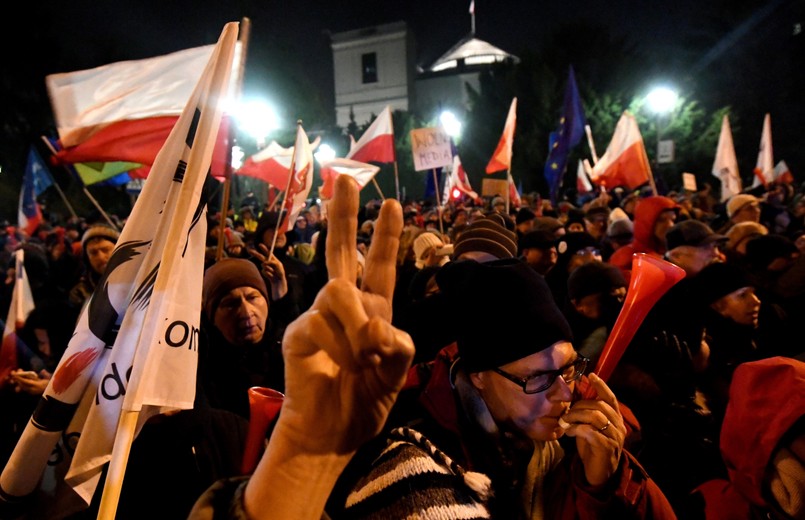 Piątkowy protest pod Sejmem