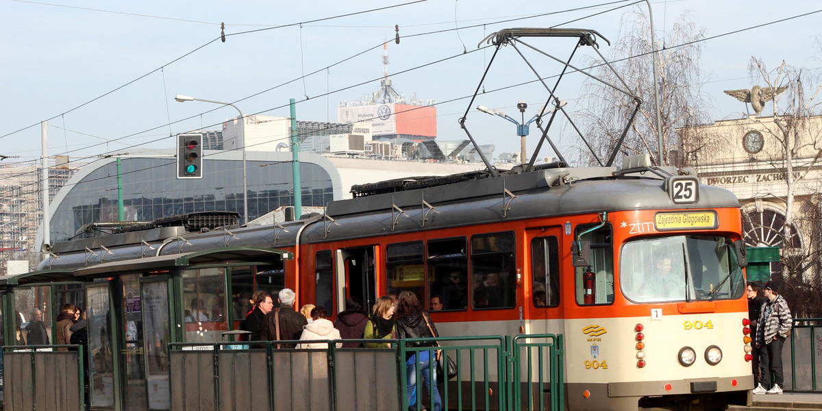 Tramwaje na Głogowskiej w Poznaniu