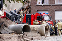 Zniszczenia po wybuchu w Antwerpii