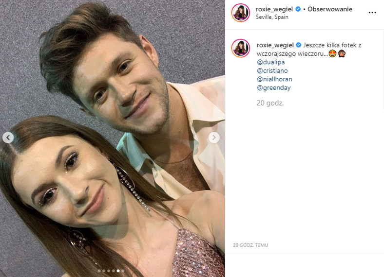 Roksana Węgiel i Niall Horan zrobili sobie wspólne selfie