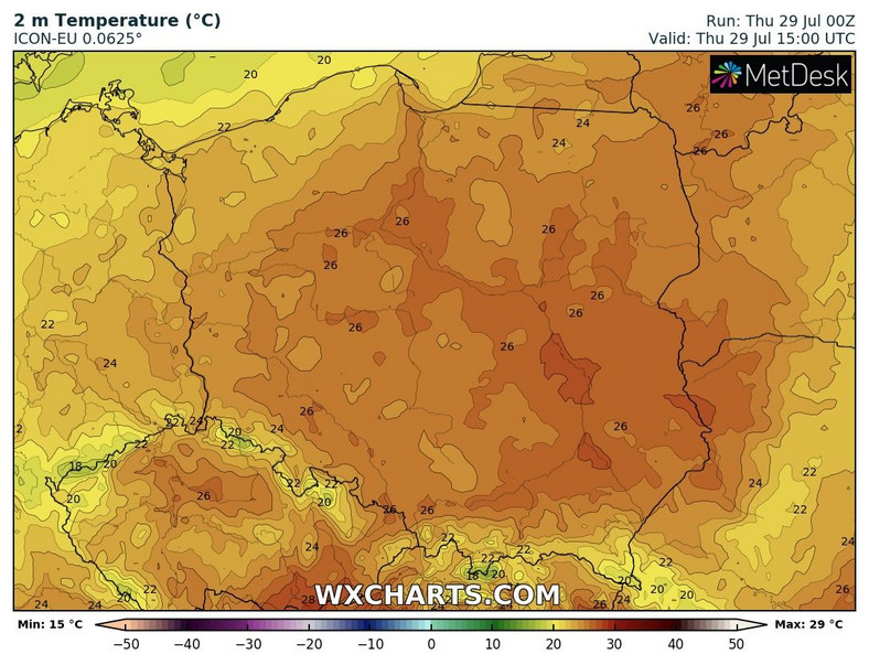 Czwartek będzie bardzo ciepły, ale nie upalny