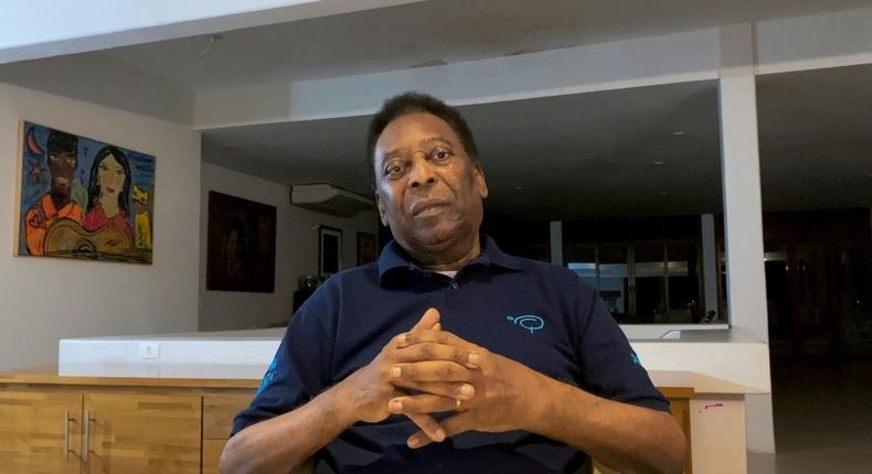 Pele assured his fans that he was in good health last  October