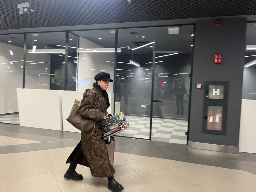 Milica Ristić na aerodromu