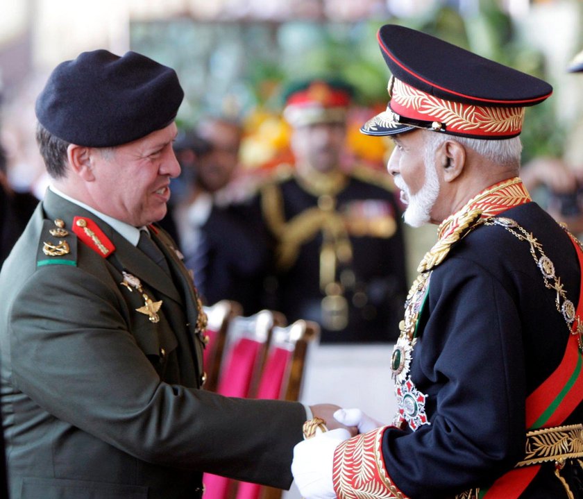 FILE PHOTO: Sultan of Oman Qaboos bin Said al-Said at the Beit Al Baraka Royal Palace in Muscat