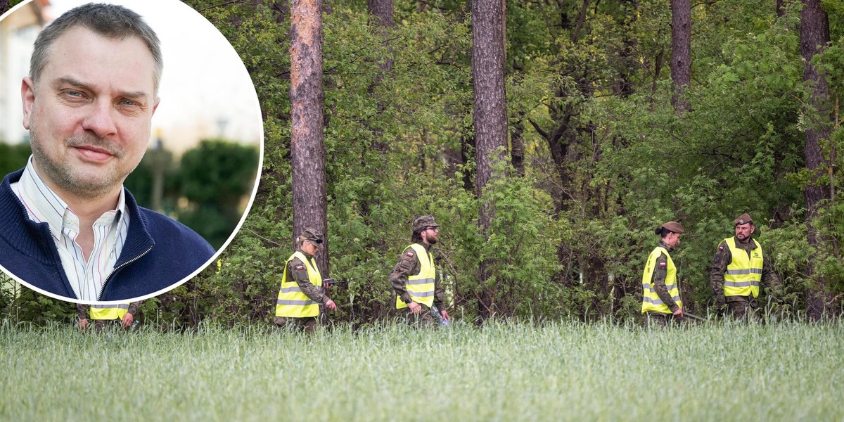 Poszukiwania balonu z Białorusi w Rypinie. Marcin Samsel o miejscu  poszukiwań