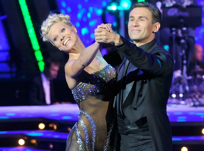 Lekkoatleta Robert Korzeniowski i tancerka Anna Głogowska