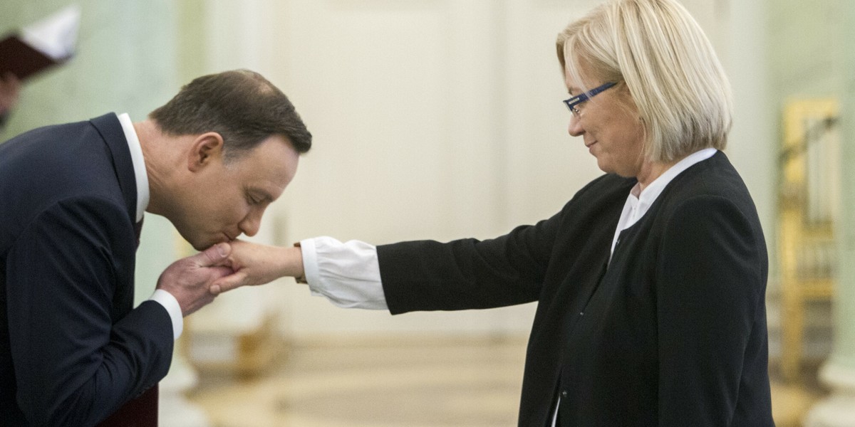 Andrzej Duda i Julia Przyłębska