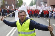 KATOWICE PROTEST GRNICZYCH ZWIZKW ZAWODOWYCH