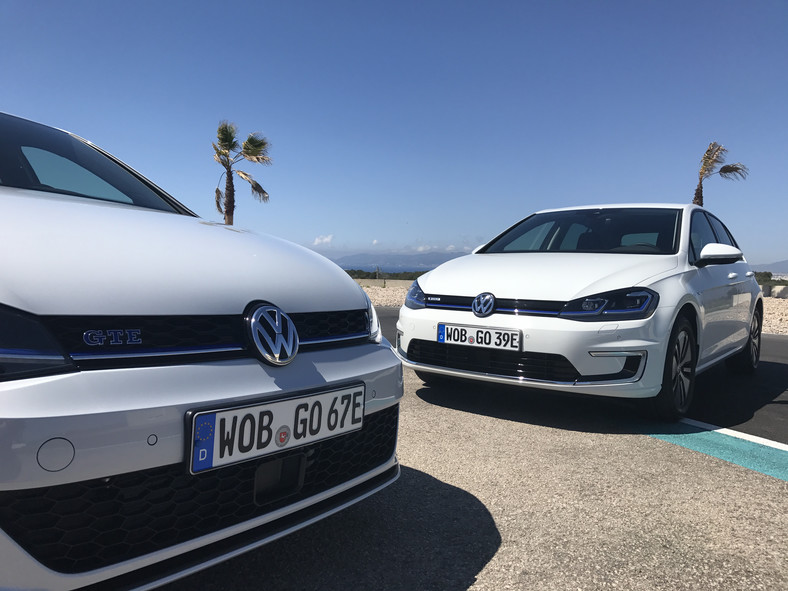 Volkswagen e-Golf oraz Golf GTE