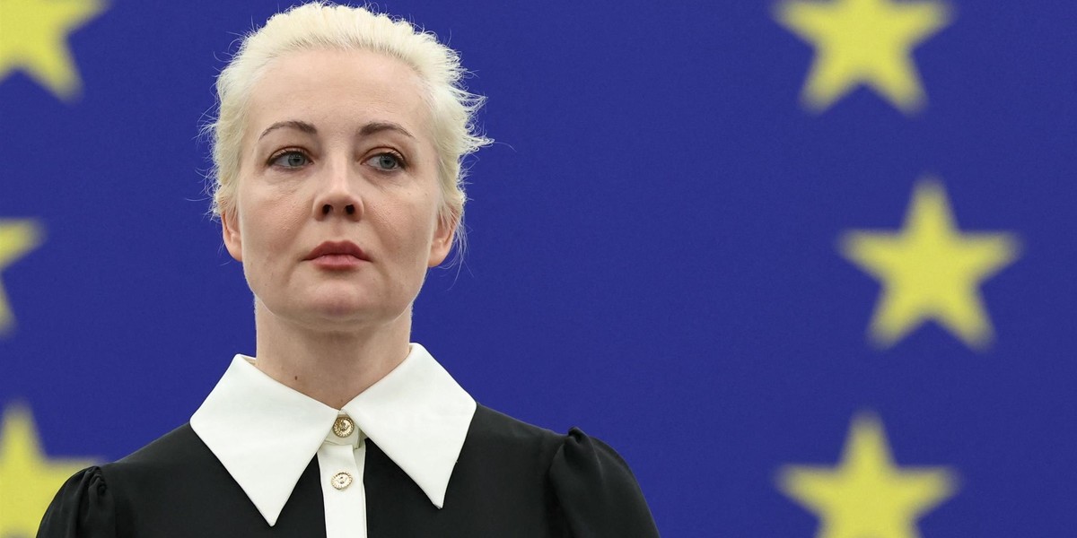 Julia Nawalna w Parlamencie Europejskim.