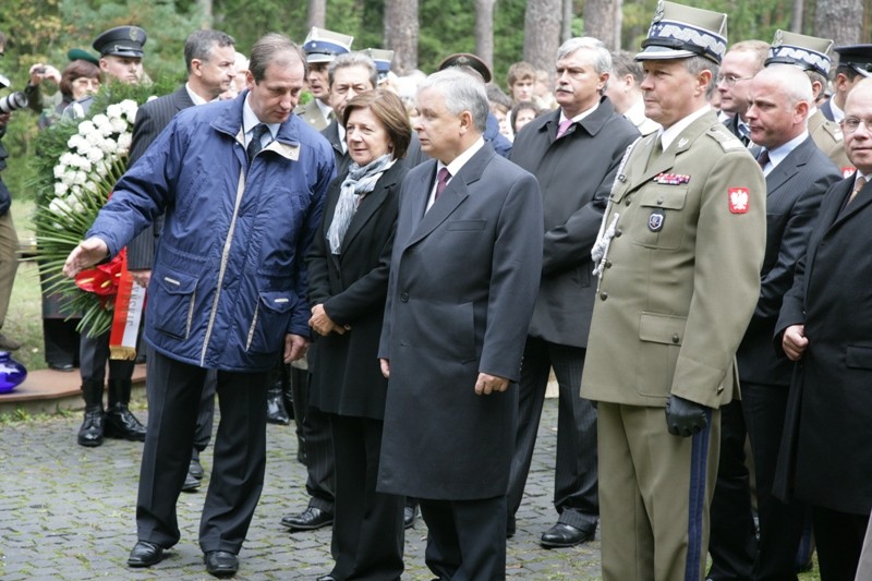 Dariusz Jankowski i para prezydencka. Katyń - 2007 r.